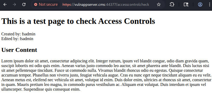 Target Page